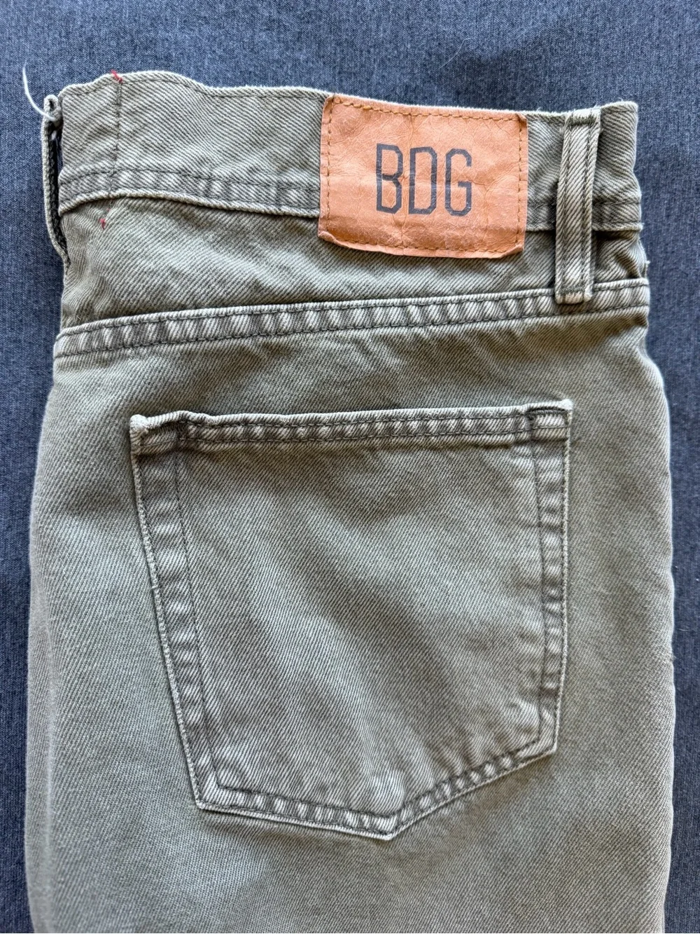BDG Slim Straight Jeans in Olive